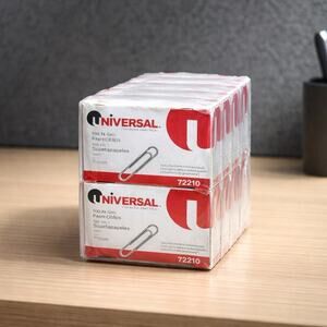 (10 Pack) Universal Paper Clips, Small (No. 1), Silver, 100/each Box 72210